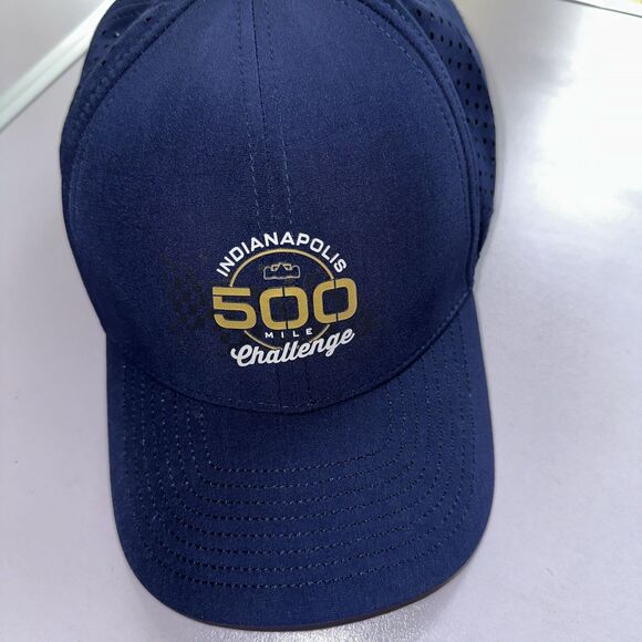 Indianapolis 500 Mile Challenge Festival Strapback Adjustable Hat Cap Indy Blue - Picture 1 of 6